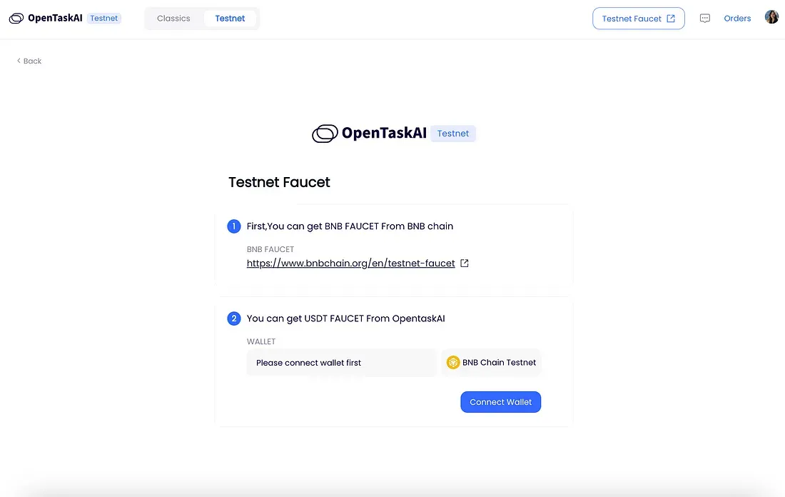 OpenTaskAI Test Network Officially Launches on BNB Smart Chain Testnet!