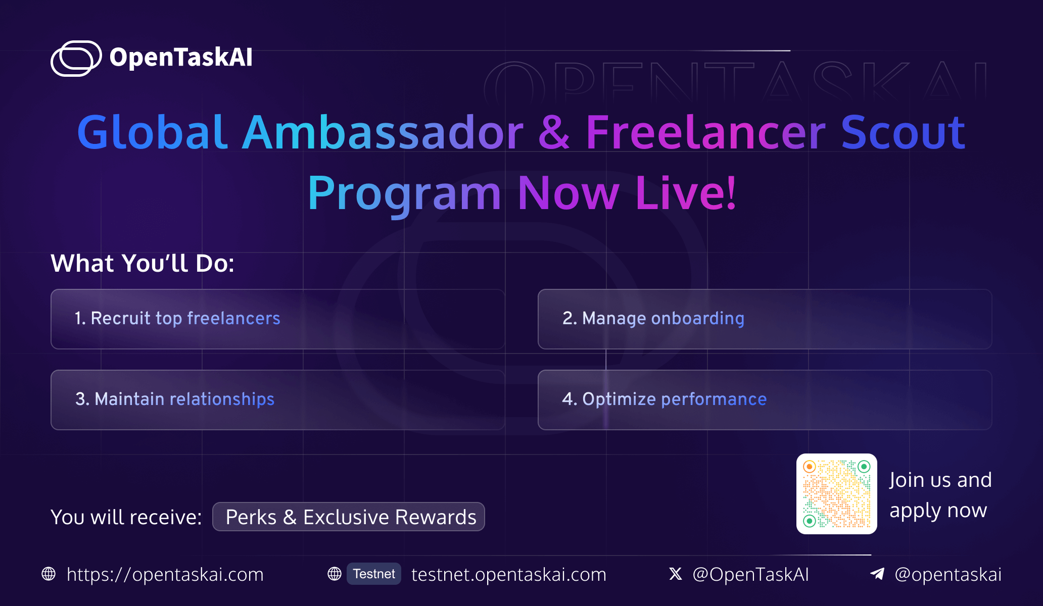 🚀 OpenTaskAI Global Ambassador & Freelancer Scout Program post image